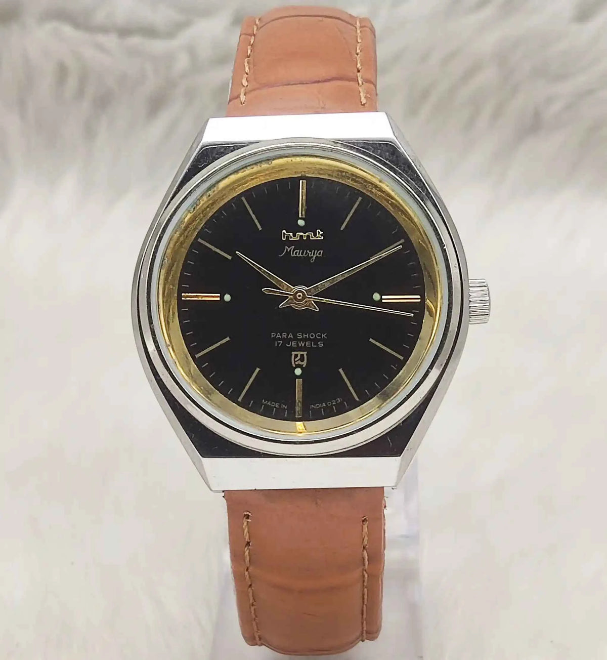 Elevate Your Style with the HMT Maurya Black Dial Watch