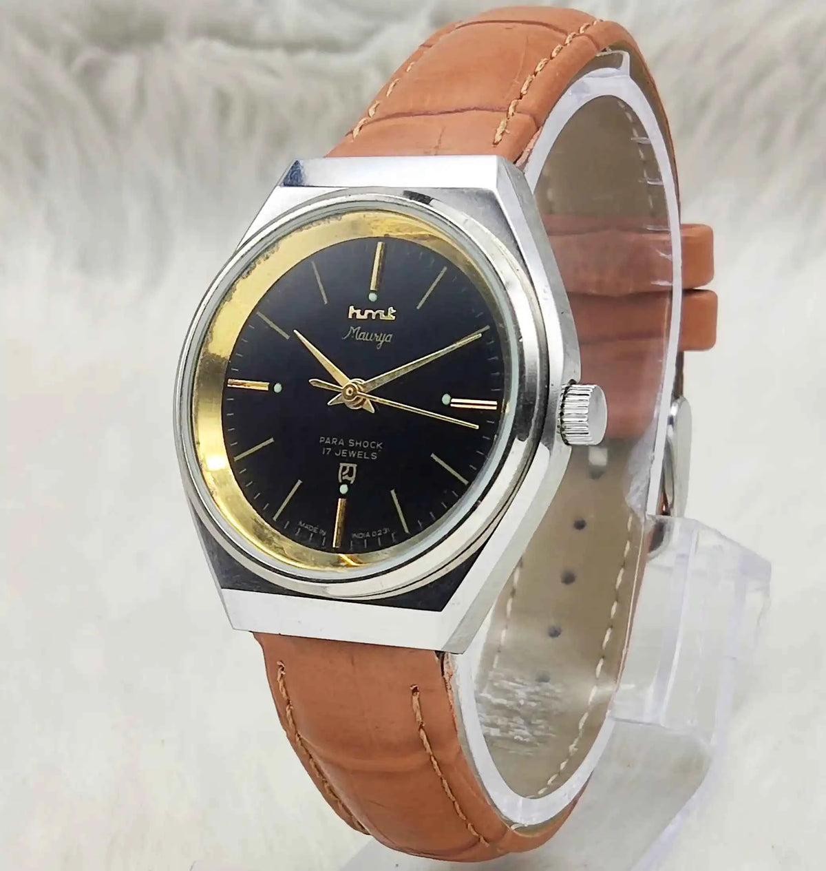 Elevate Your Style with the HMT Maurya Black Dial Watch