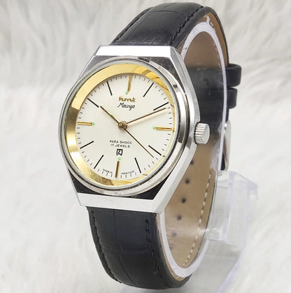 HMT Maurya Pearl Dial Watch - A Timeless Mechanical Marvel for the Modern Gentleman