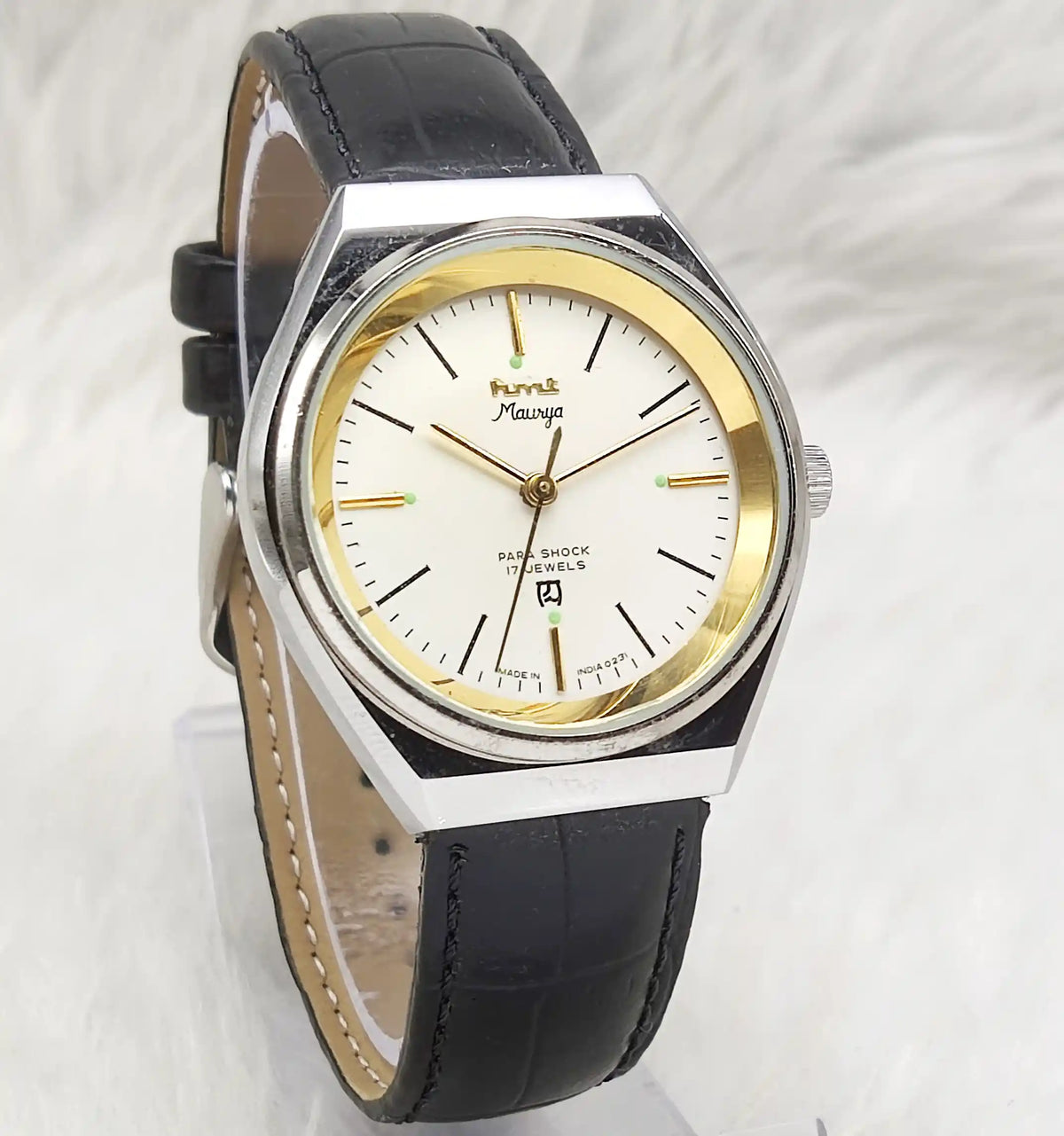 HMT Maurya Pearl Dial Watch - A Timeless Mechanical Marvel for the Modern Gentleman