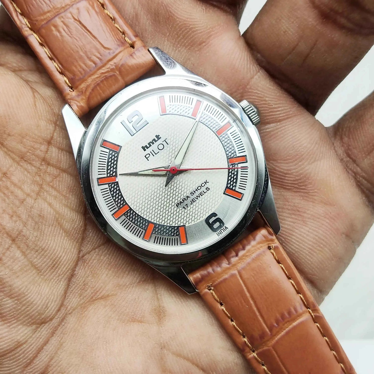 HMT Janata Handwinding Apple Greeen Dial 17 Jewels Watch
