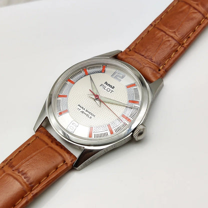 HMT Janata Handwinding Watch - Timeless Craftsmanship with Vibrant Apple Green Dial