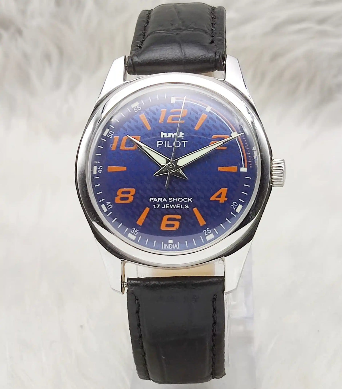 Elevate Your Style with the HMT Pilot Watch Blue Dial - Timeless Mechanical Elegance