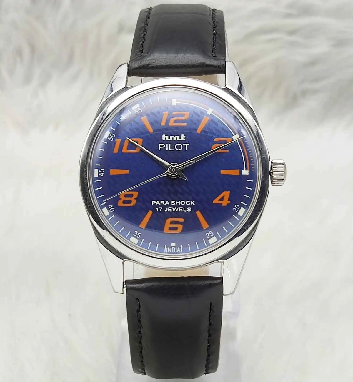 HMT Pilot Watch Blue Dial - Timeless Handwinding 17 Jewels 0231 for Classic Elegance