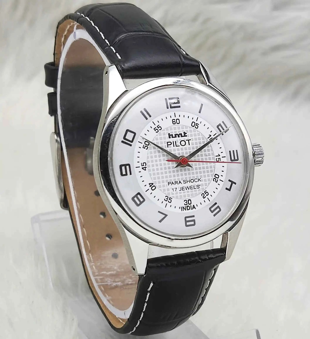 HMT Pilot White Dial Watch - Timeless Mechanical Men's Watch