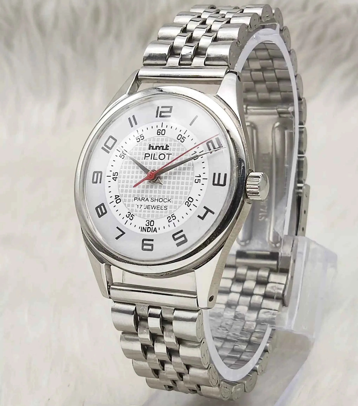 HMT Pilot White Dial Watch - Timeless Mechanical Elegance for Every Occasion
