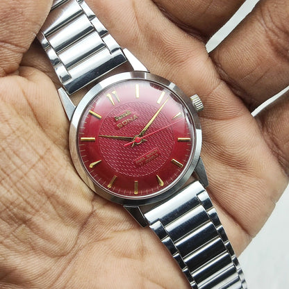 Elevate Your Style with the HMT Sona Handwinding Watch: Classic Maroon Dial & Timeless Craftsmanship