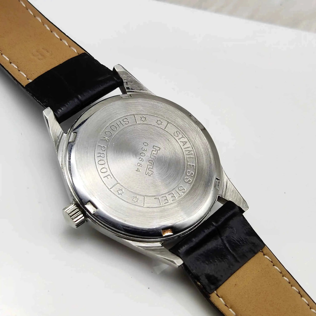 HMT Janata Black Dial Watch with Arabic Font - 17 Jewels Handwinding for Men