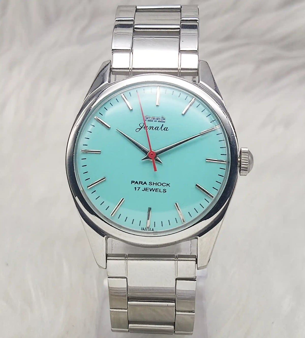 HMT Janata Men's Watch - Timeless Turquoise Dial with Handwinding Precision