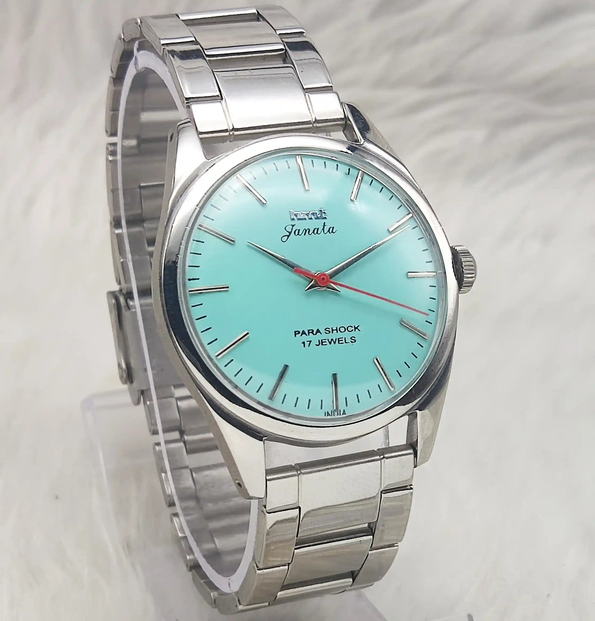 HMT Janata Men's Watch - Timeless Turquoise Dial with Handwinding Precision