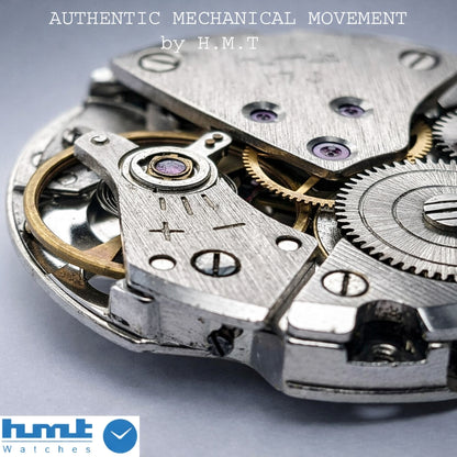 HMT Pilot White Watch - Handwinding Mechanical Men's Watch