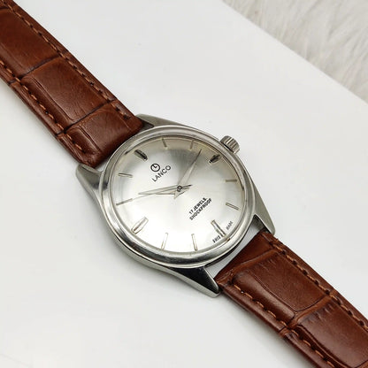 Lanco Men's Mechanical Watch - Uniquely Crafted Silver Dial Timepiece