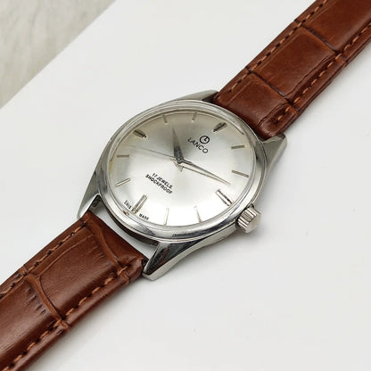 Lanco Men's Mechanical Watch - Uniquely Crafted Silver Dial Timepiece