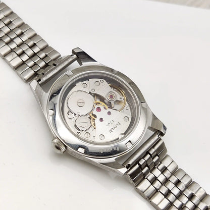 HMT Janata Mechanical Watch: Classic Handwinding Timepiece with Silver Dial