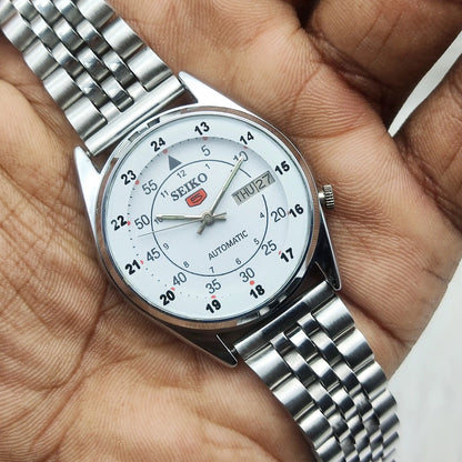 Seiko 5 Automatic Watch Day Date with 17 Jewels 7009A Model