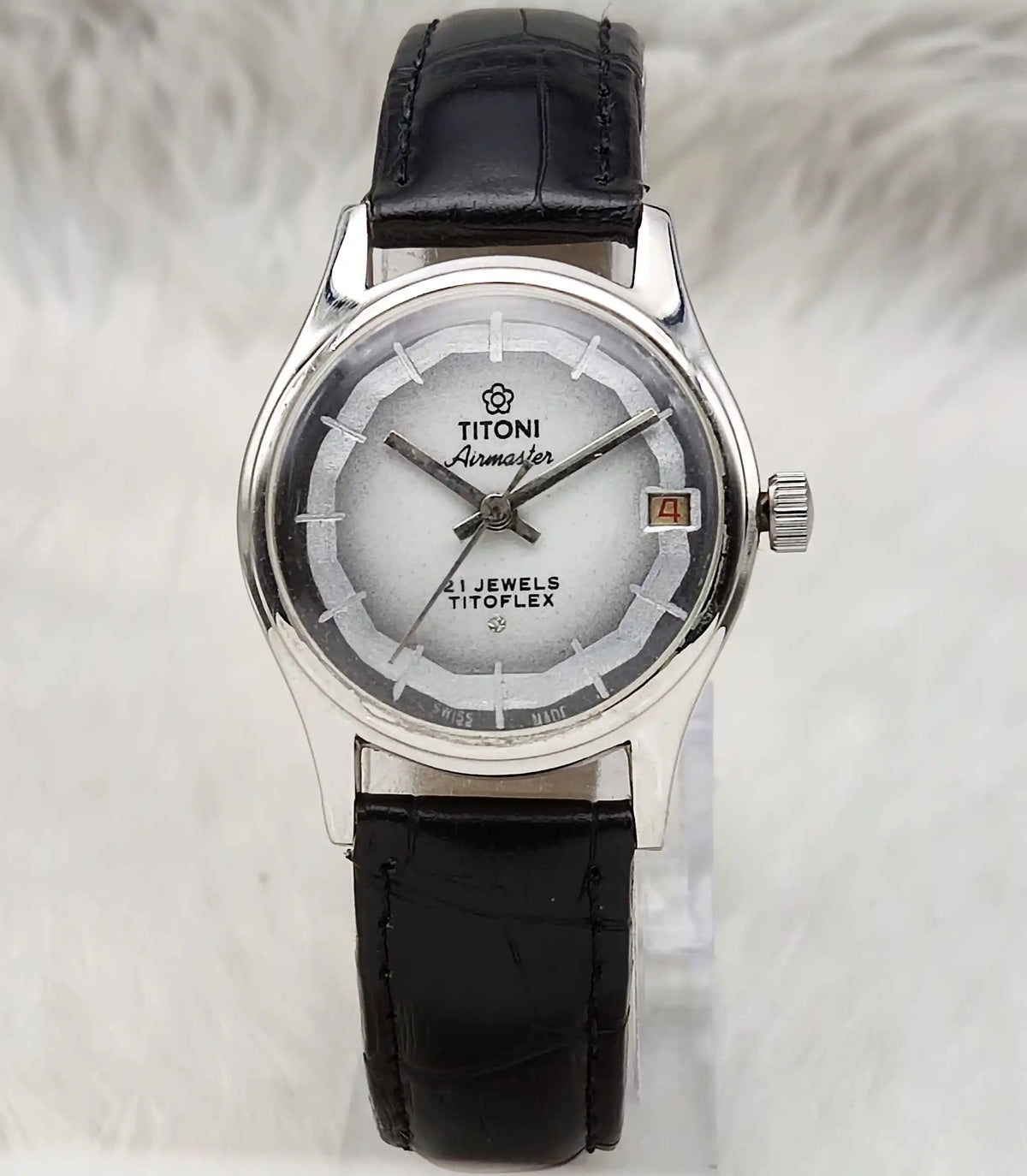 Titoni Airmaster Women's Watch Gray Dial - 21 Jewels Handwinding