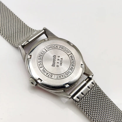 HMT Janata Handwinding Watch – Pink Dial Mechanical Handwinding