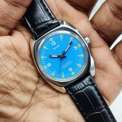 HMT Pilot Watch Blue Dial - Timeless Elegance with Reliable Craftsmanship