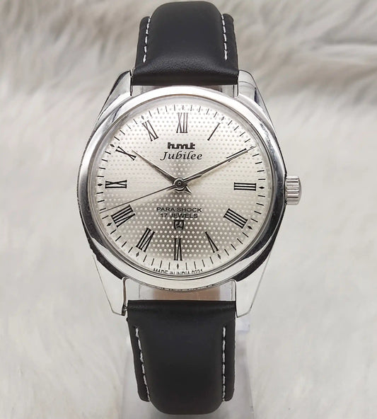 Elevate Your Look with the HMT Jubilee Silver Dial Watch - A Timeless Classic