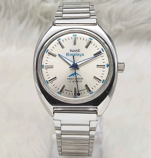 HMT Himalaya Gray Dial Handwinding Watch - Transparent Back