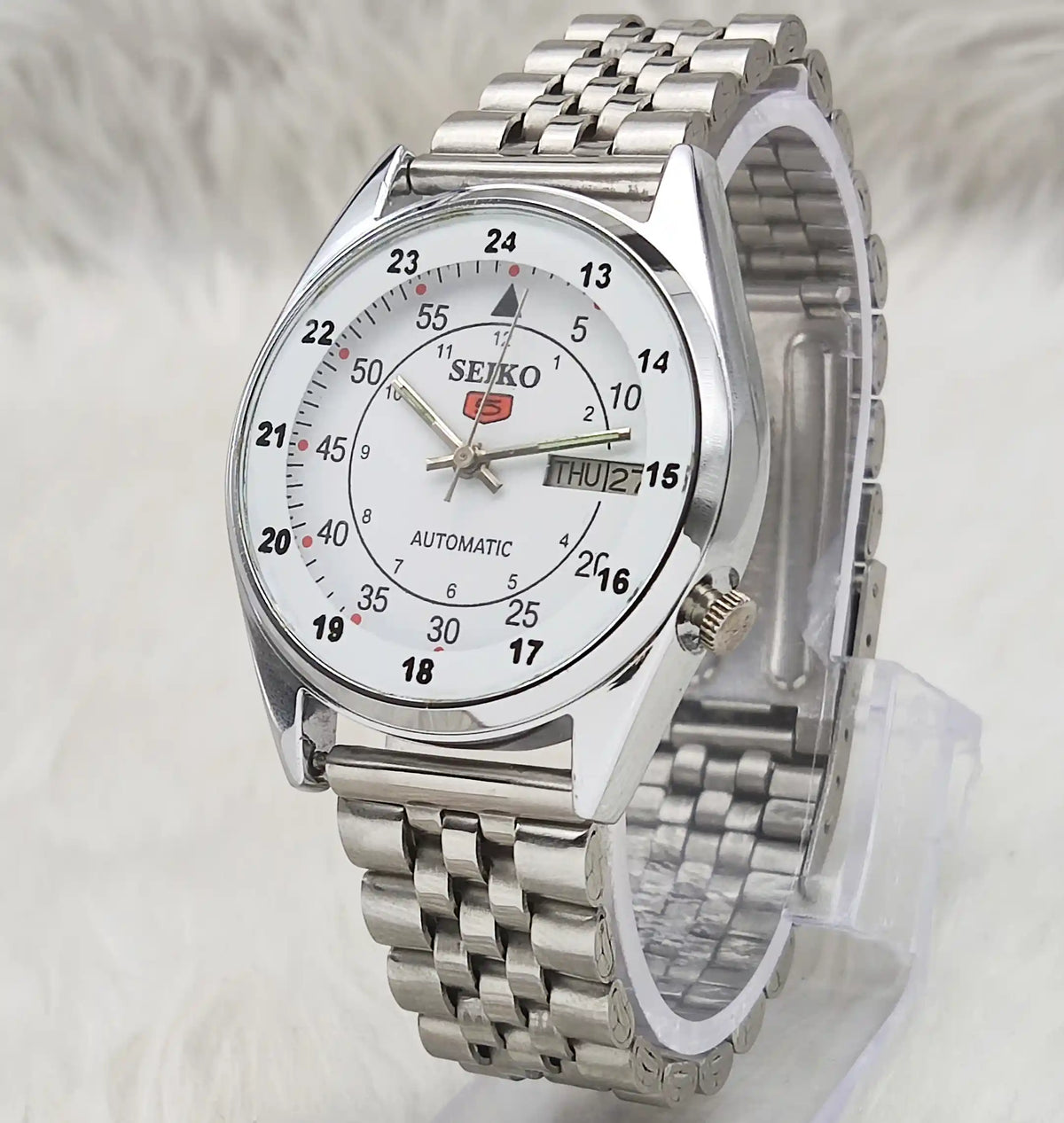 Seiko 5 Automatic Watch 7009A 17 Jewels Day Date