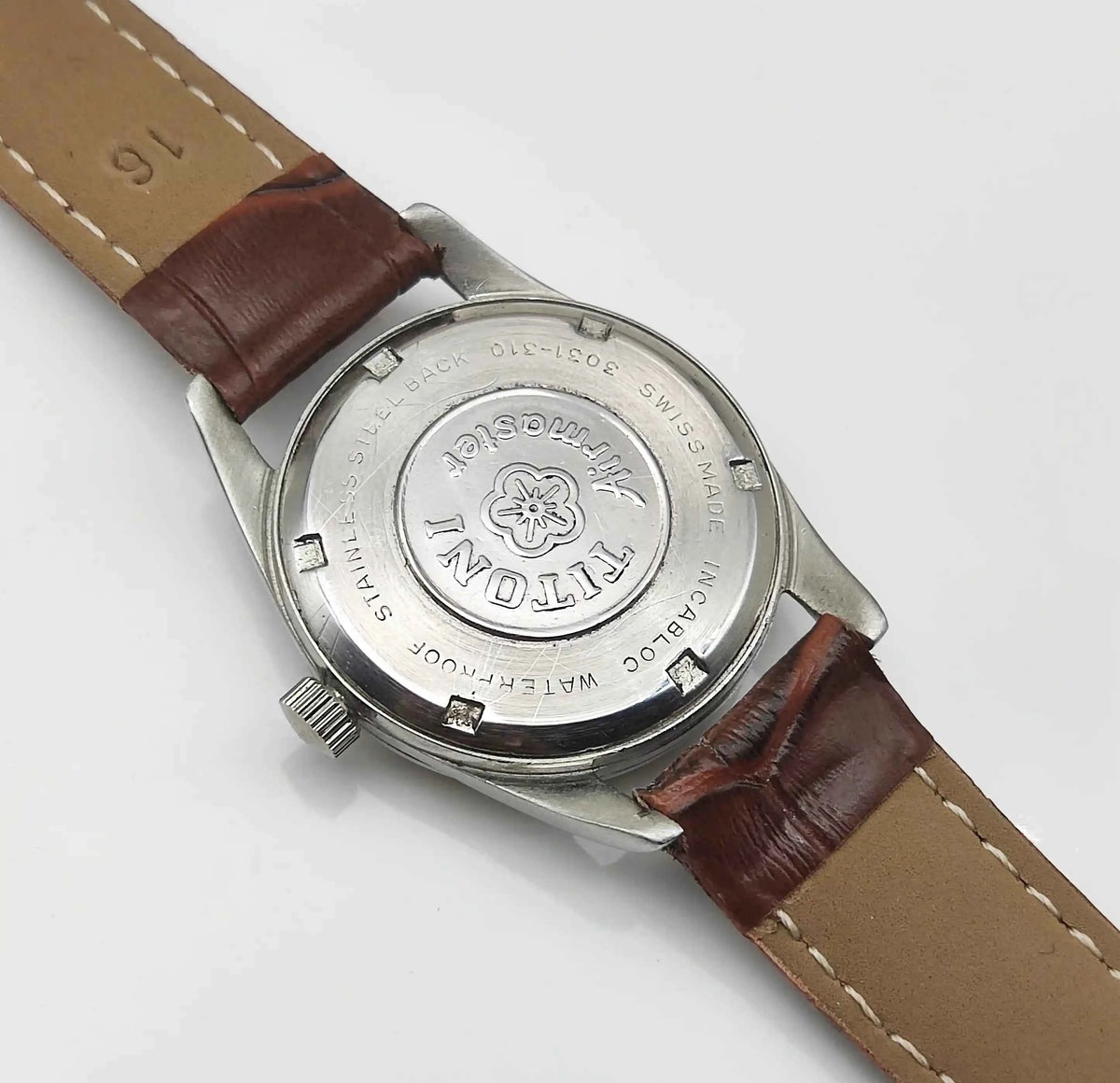 Titoni Airmaster Women's Watch Golden Dial 21 Jewels Handwinding