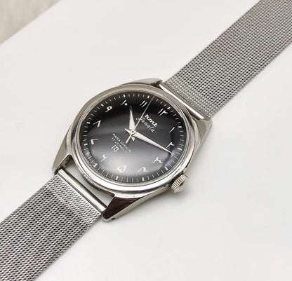 HMT Janata Arabic Watch – Black Dial Handwinding 17 Jewels