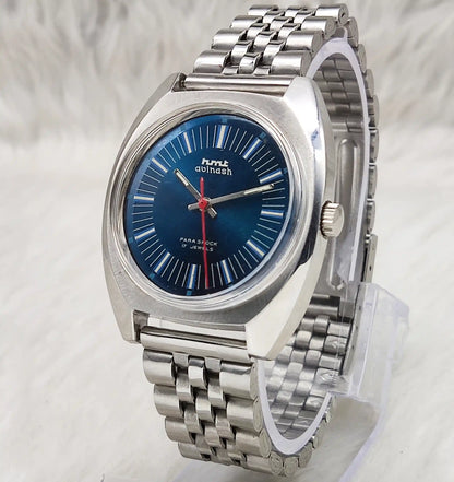 HMT Avinash Watch – Bluish Dial Handwinding 17 Jewels