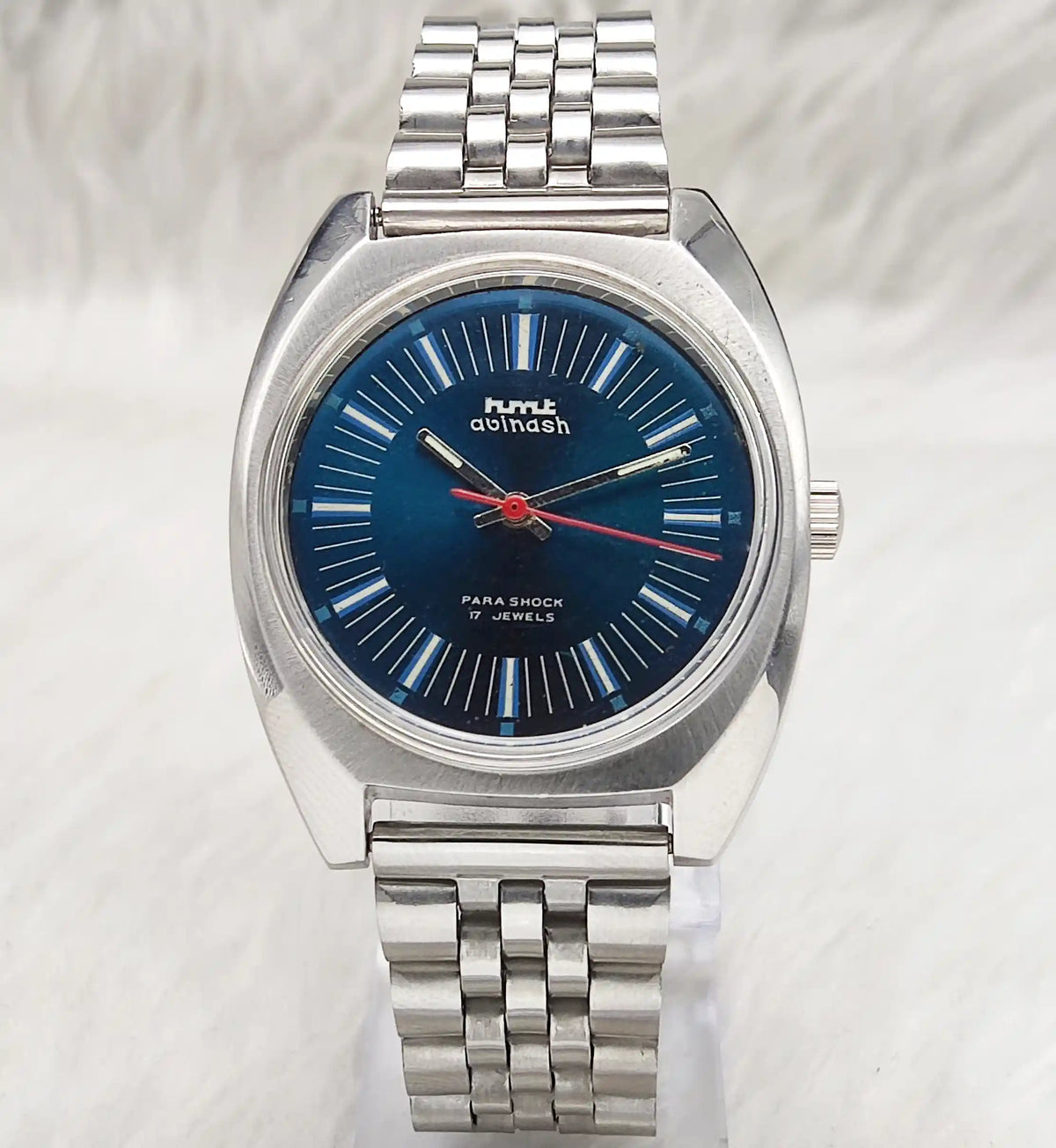 HMT Avinash Watch – Bluish Dial Handwinding 17 Jewels