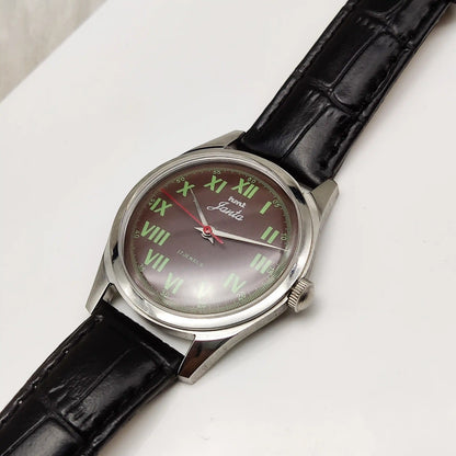 HMT Janata Brown Dial Handwinding Watch: A Timeless Classic for Discerning Men