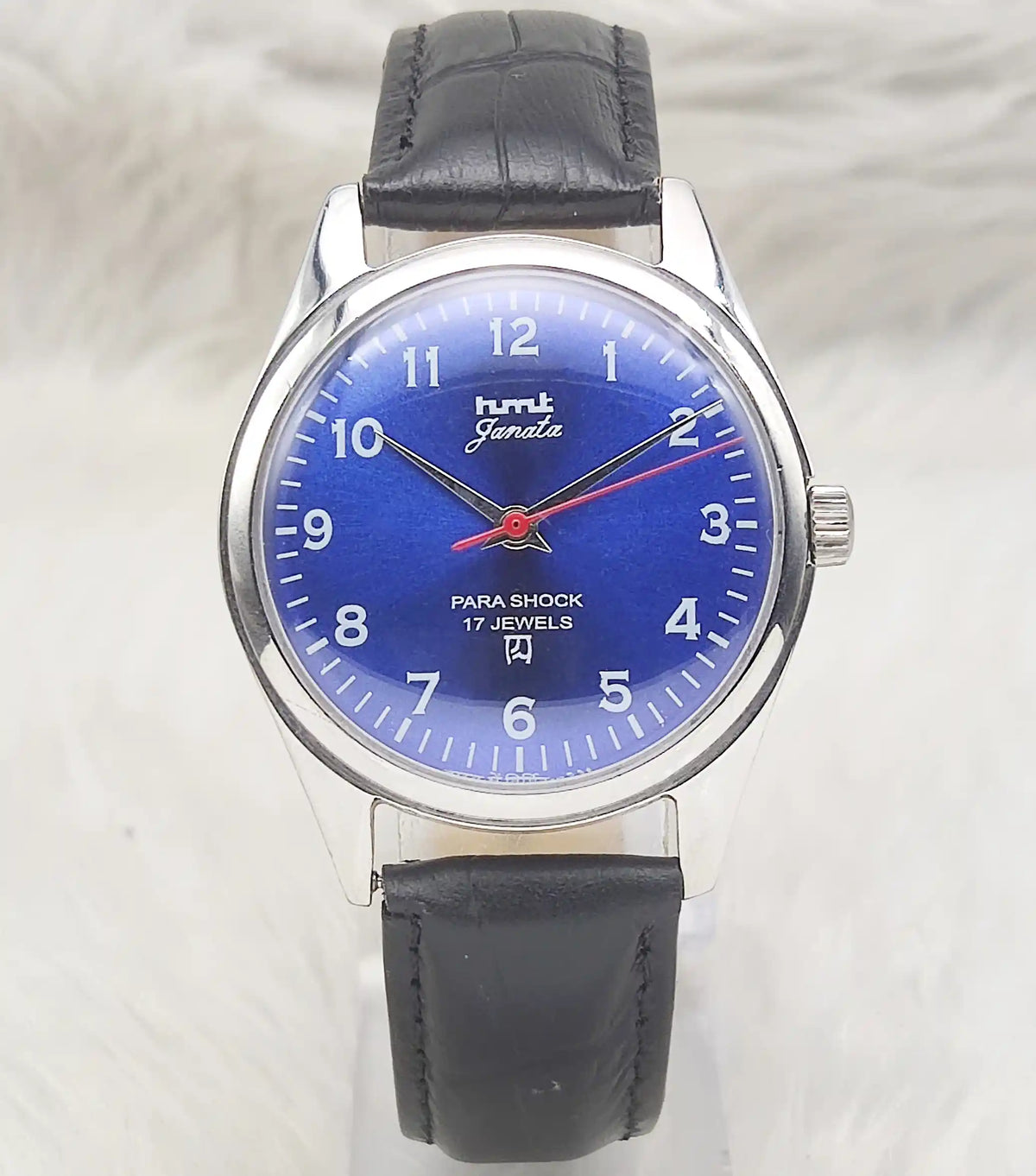 HMT Janata Handwinding Watch - A Timeless Classic with a Bluish Dial
