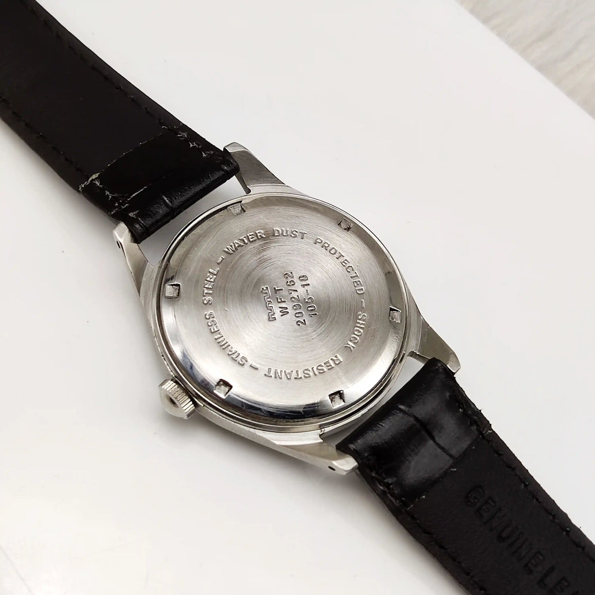 HMT Janata Handwinding Watch Black Arabic Dial 17 Jewels Para Shock