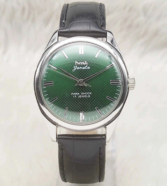 HMT Janata Apple Green Dial 17 Jewels Handwinding Watch