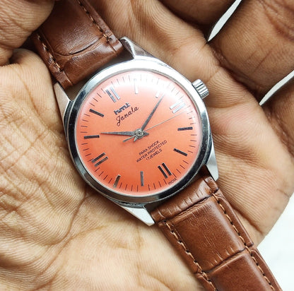 HMT Janata Stick Watch - Classic Handwinding Elegance with 17 Jewels