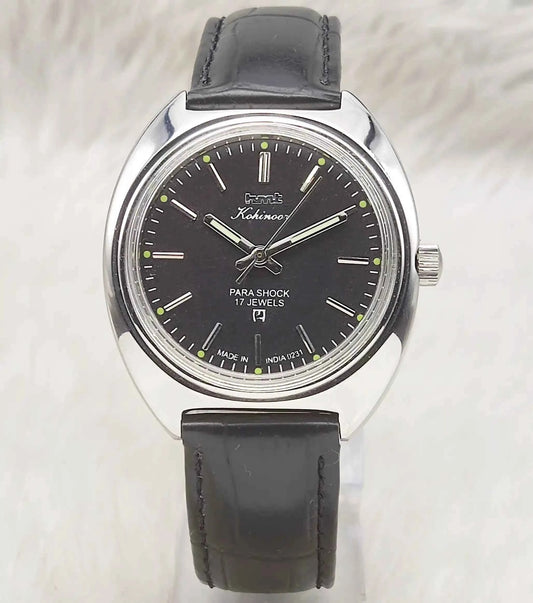 HMT Kohinoor Black Dial Watch: A Timeless Mechanical Marvel