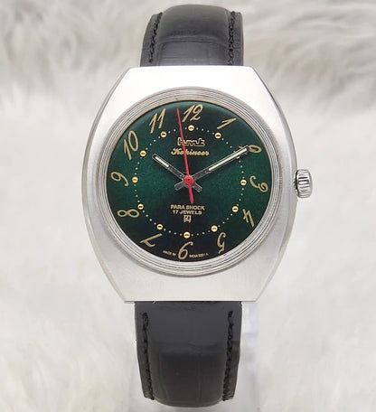 HMT Kohinoor Handwinding Watch Apple Green Dial 17 Jewels