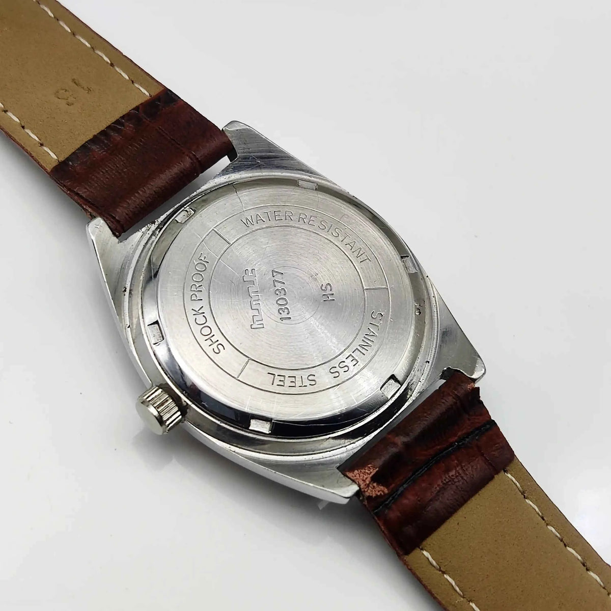 HMT Kohinoor Handwinding Watch - Timeless Precision with Orange Dial and 17 Jewels