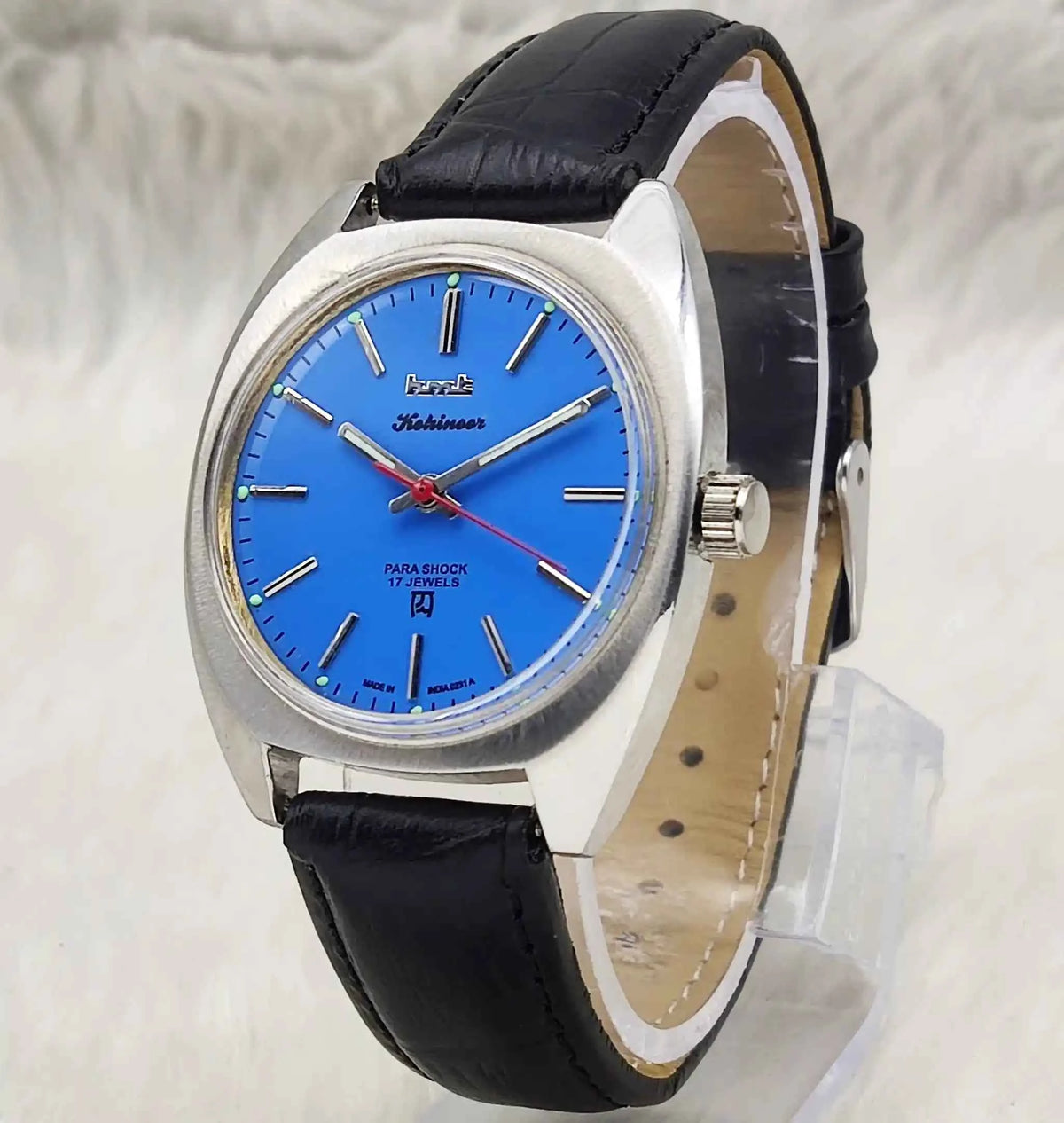 HMT Kohinoor Peacock Blue Watch - Timeless Elegance with Vintage Charm