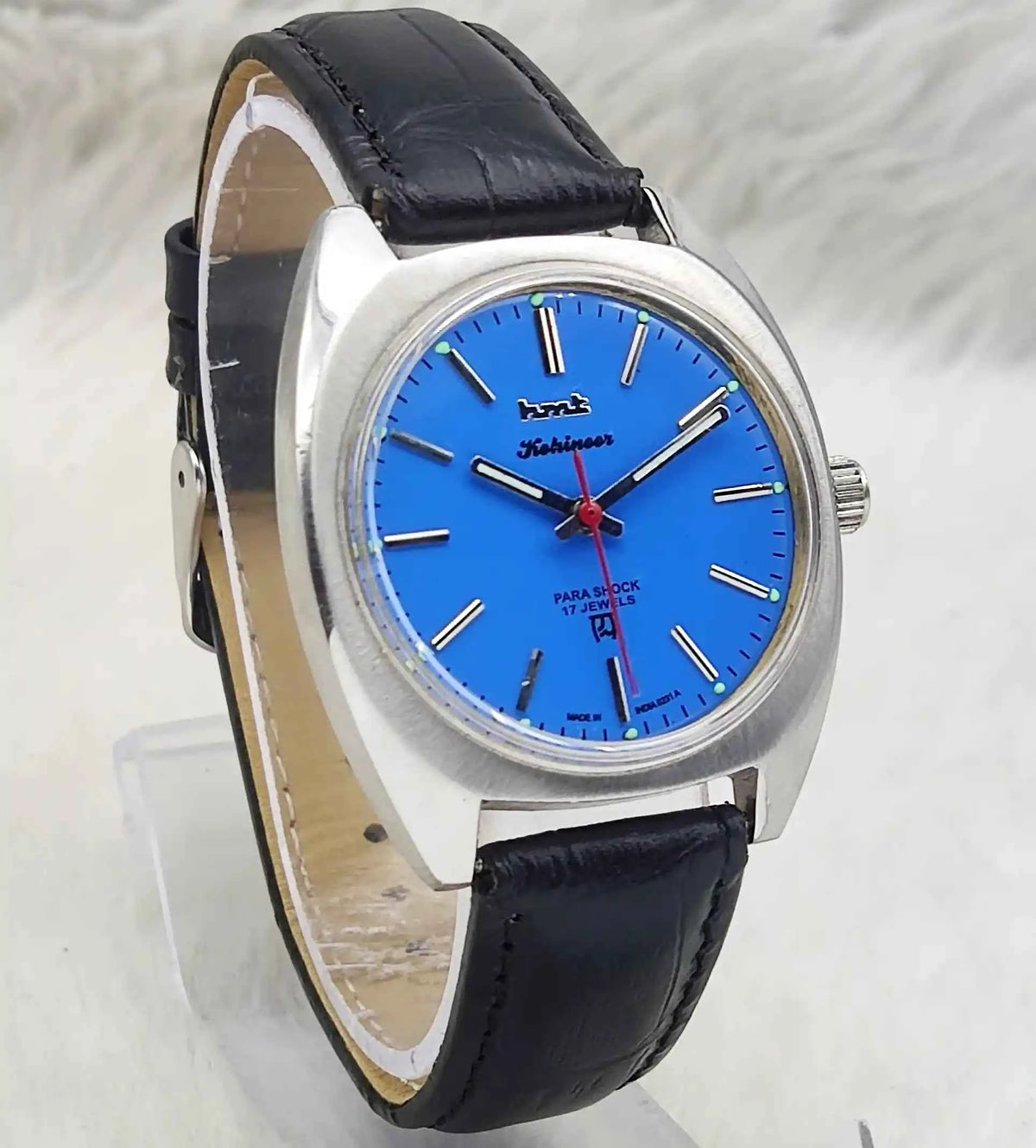 HMT Kohinoor Peacock Blue Watch - Timeless Elegance with Vintage Charm