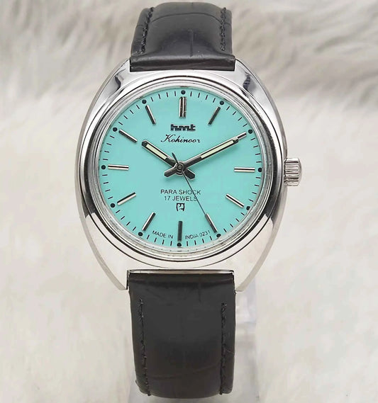 HMT Kohinoor Turquoise Dial Watch - Timeless Craftsmanship Meets Vintage Elegance