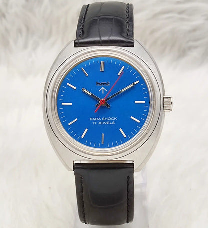 HMT Mechanical Handwinding 17 Jewels Sky Blue Men's Watch