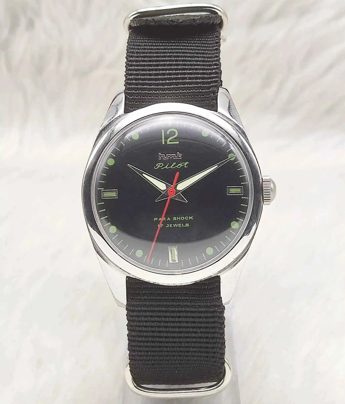 HMT Pilot 17 Jewels Handwinding Black Dial - HMT Timeless Elegance and Precision