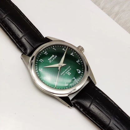 HMT Pilot Handwinding Watch – Green Dial, 17 Jewels