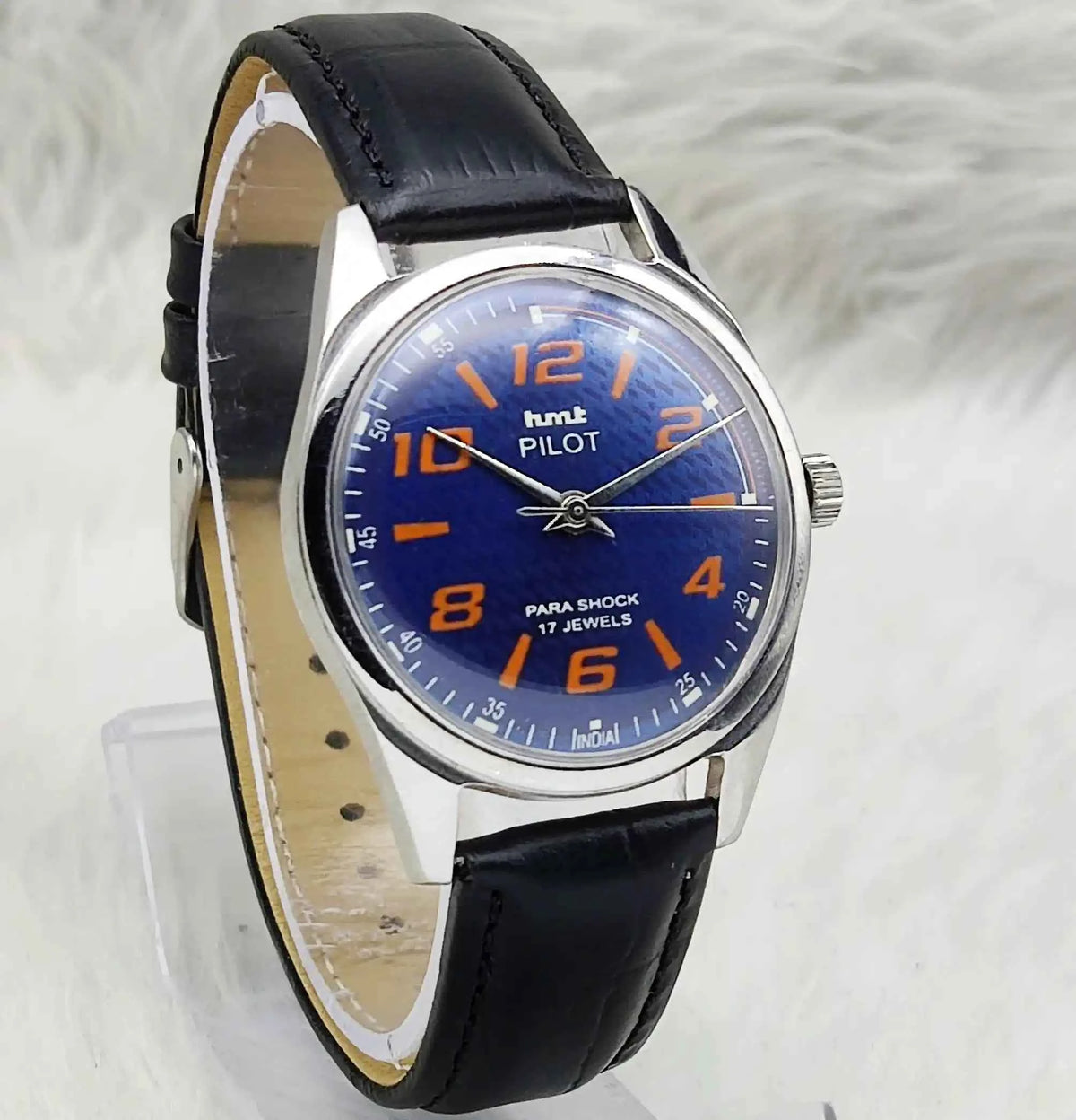 HMT Pilot Watch Blue Dial - Timeless Handwinding 17 Jewels 0231 for Classic Elegance