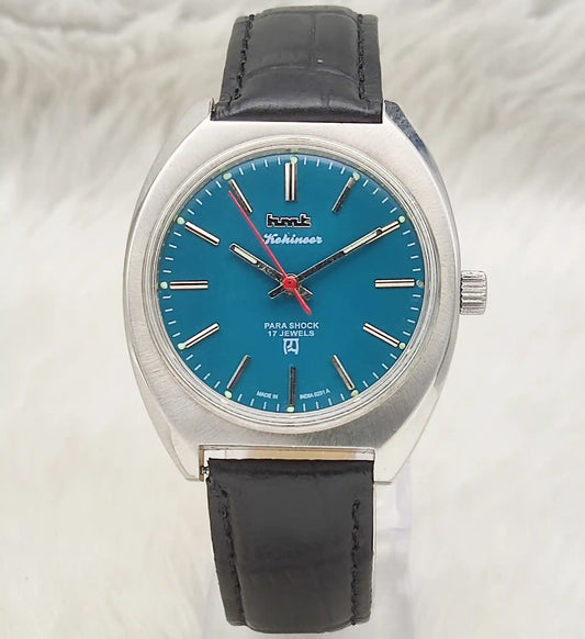Timeless HMT Kohinoor Peacock Green Dial Watch - A Classic for Every Occasion