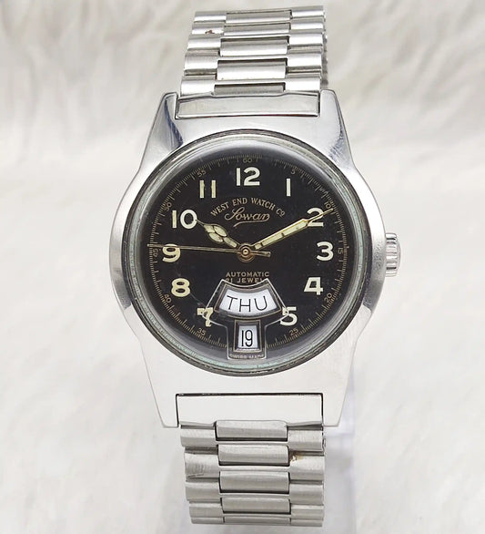 West End Automatic Watch - Timeless Elegance with 21 Jewels and Day-Date Functionality